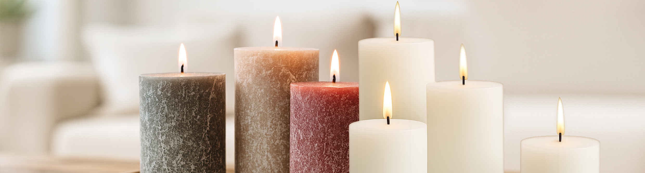 Banner Stumpenkerzen