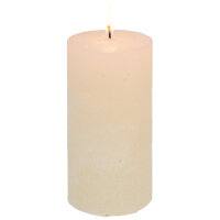 Candelo Hochwertige Kerze Weihnachten Ambiente Rustik - Creme - Rustic Stumpenkerze 12cm  lange Brenndauer ca. 54 Std Weihnachtskerzen Adventskranz
