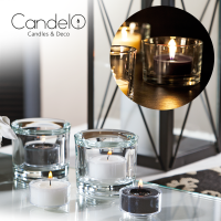 Candelo 24er Set Duft Kerzen Ambiente – Duftteelichter Black Rose - Teelichter Schwarz - Teelicht in Kunststoff Hülle je 3,8x1,7cm - 4 Std Brenndauer