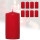 Candelo 8er Set Stumpenkerzen DEKO Weihnachten Kerzen Rot – 5,8cm x 12cm - Advent Kerze Weihnachtsdekoration - Weihnachtskerzen für Adventskranz