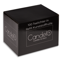 Candelo 100er Set hochwertige Teelichter Ambiente...
