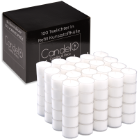 Candelo 100er Set hochwertige Teelichter Ambiente...