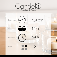 Candelo Hochwertige Kerze Weihnachten Ambiente Rustik -...