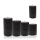 Candelo 4er Set Rustik Kerzen Ambiente Weihnachten - Adventskranz Kerze Rustic - Farbe Schwarz - 8/10/12/14cm - Stumpenkerze Advent Weihnachtskerze