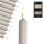 Candelo 10er Set Tafelkerzen - Kerze Beige - 18,5cm 7,5 Std Brenndauer - Spitzkerzen für Kerzenständer und Kronleuchter - Leuchterkerzen Stabkerzen
