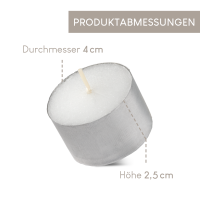 Candelo 100 XXL Teelichter mit 8 Stunden langer...
