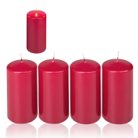 Candelo 4er Set Stumpenkerzen Weihnachten Ambiente Kerzen...