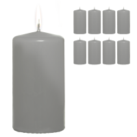 Candelo 8er Set Premium Stumpenkerzen Weihnachten...