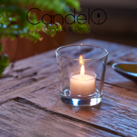 Candelo 54er Set Teelichter Wachsrohlinge ohne Hülle - Nachfüllwachs Kerzen Vorrats Packung  - 6 Std Brenndauer  - ohne Duft - Plastikfrei - rußfrei