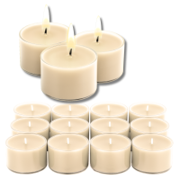 Candelo XXL 12er Set Duftteelichter aus Sojawachs –...