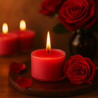 Candelo XXL Duftteelichter Rose 12er Set aus Sojawachs – Zart Rosa Jumbo Teelichter, 8h Brenndauer, Ø 3,7 cm, Höhe 2,7 cm – Duftkerzen mit Kunststoffhülle für starke Leuchtkraft